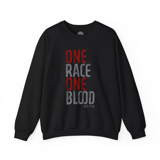 One Race. One Blood Unisex Crew Neck Sweatshirt