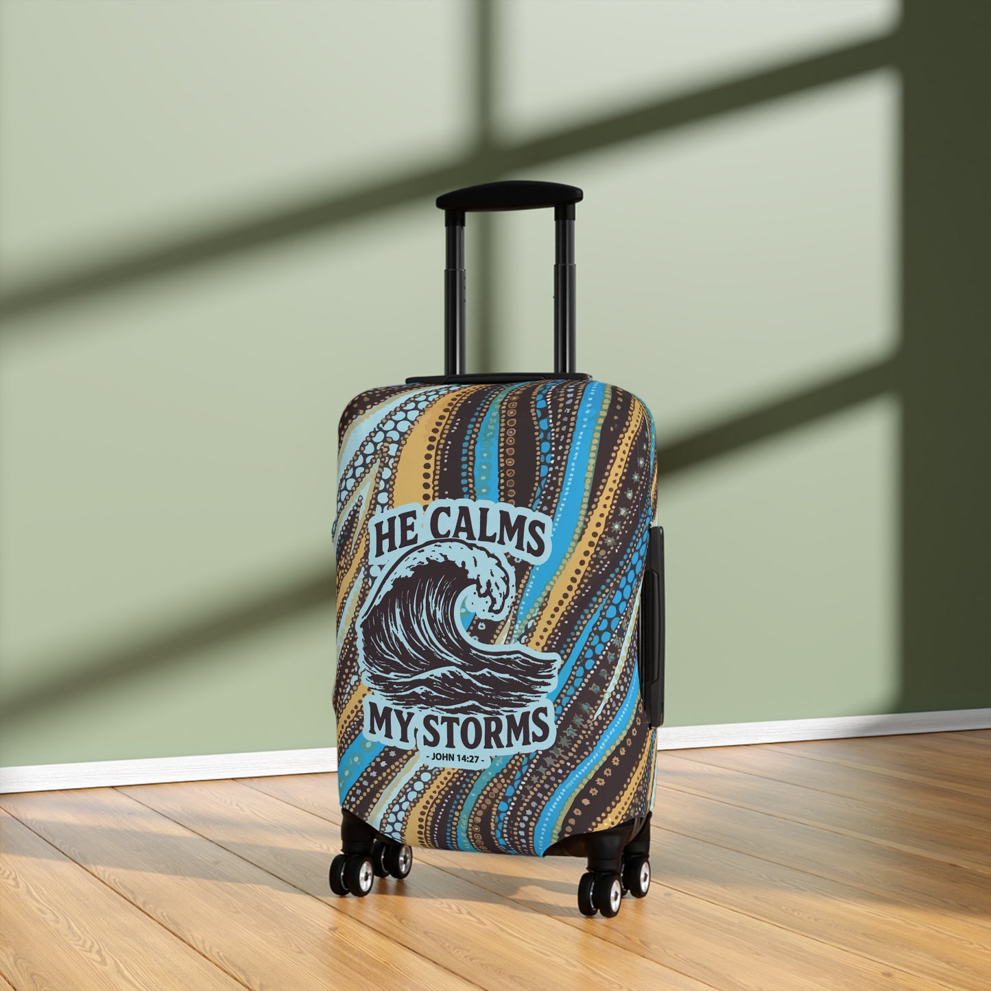 Calmed Storms Luggage Cover - Seashore theme