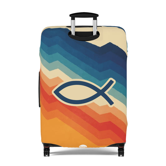 Fight Good Fight Luggage Cover - Retro