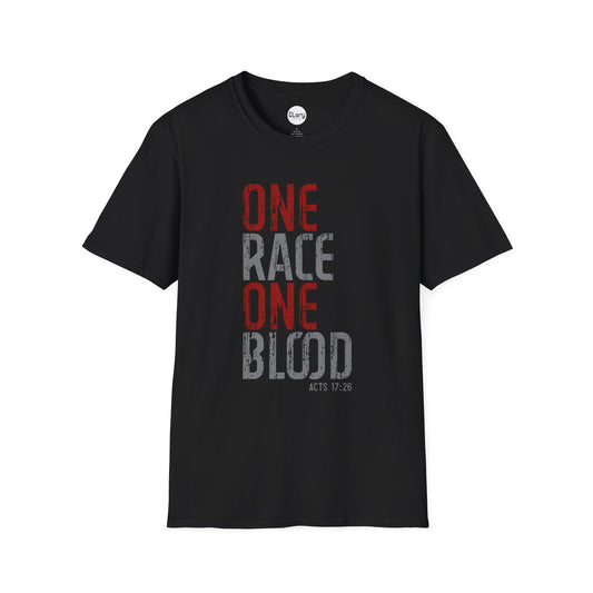 One Race. One Blood Bold Unisex Cotton Crew Tee