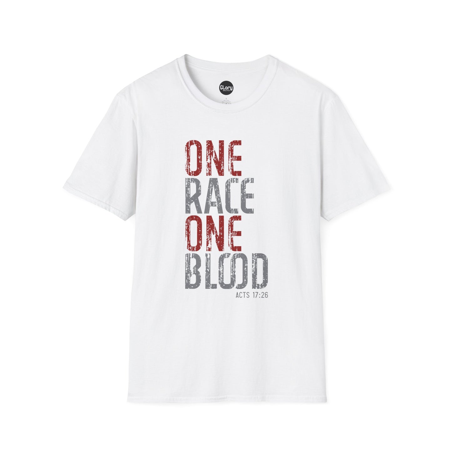 One Race. One Blood Bold Unisex Cotton Crew Tee