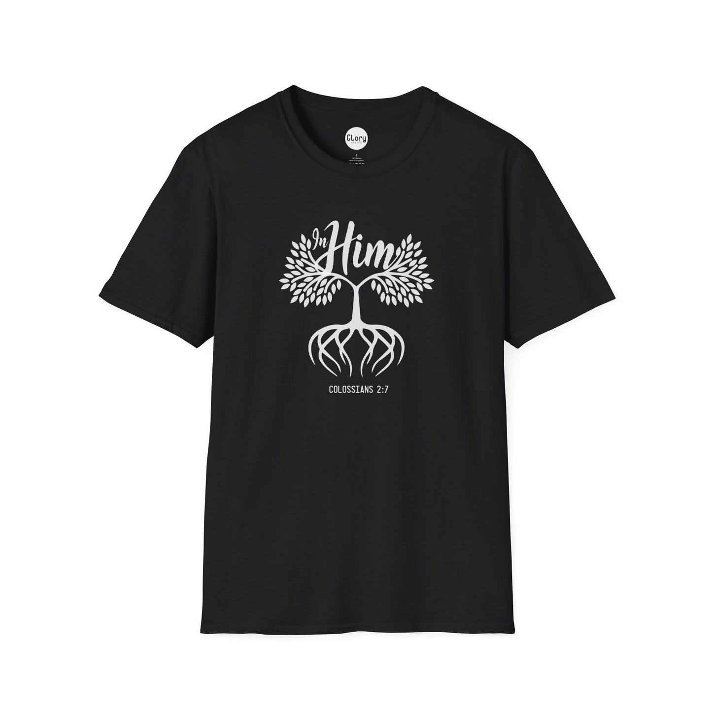 Rooted In Him Unisex Cotton Crew Tee