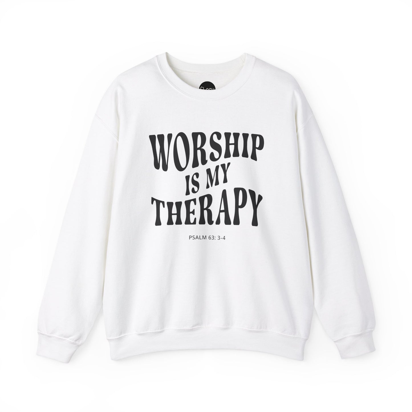Worship Is My Therapy Unisex Heavy Blend™ Crewneck Sweatshirt