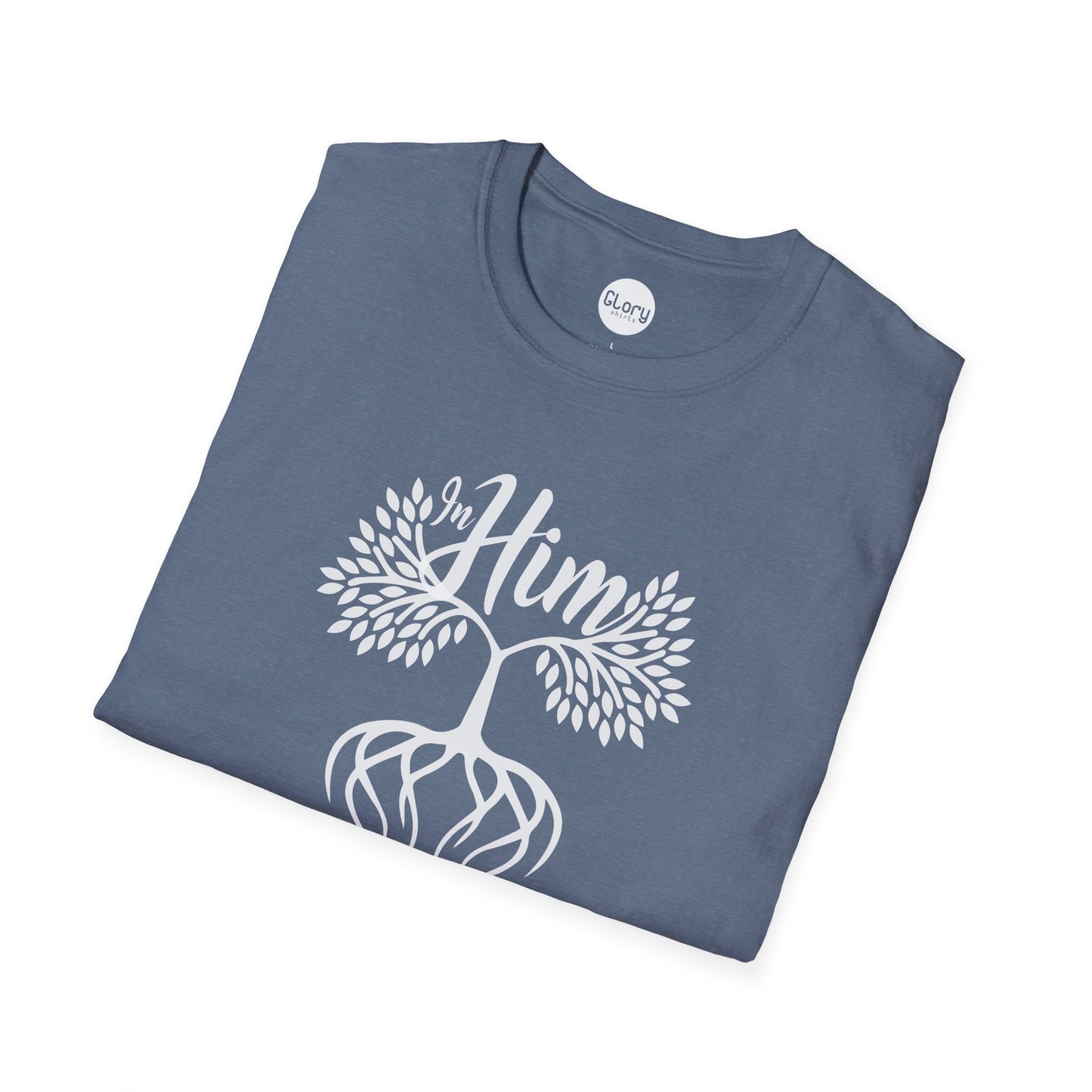 Rooted In Him Unisex Cotton Crew Tee