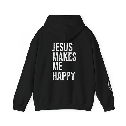 Jesus Makes Me Happy Hooded Sweatshirt