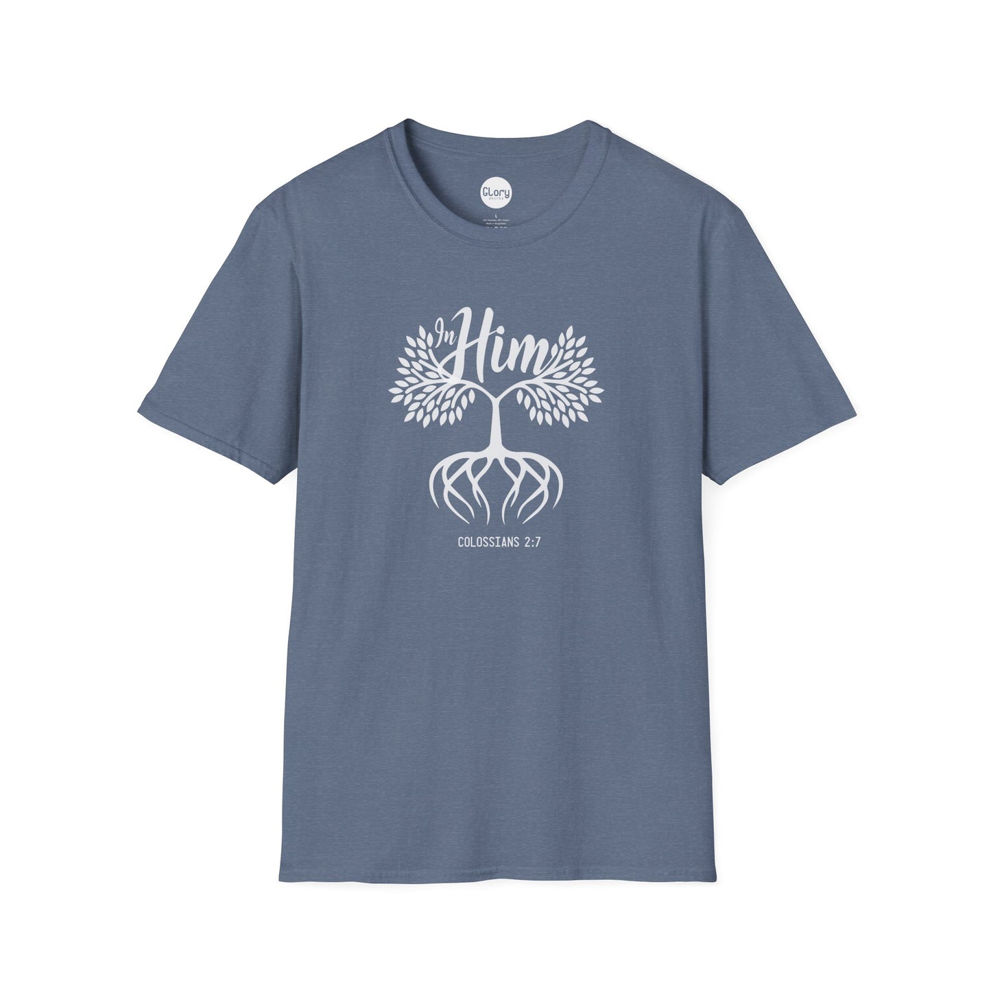 Rooted In Him Unisex Cotton Crew Tee