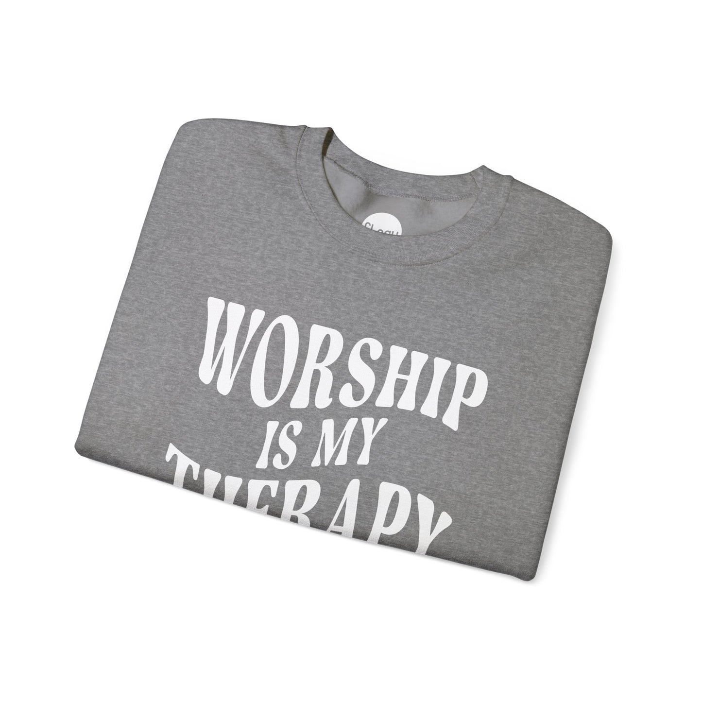 Worship Is My Therapy Unisex Heavy Blend™ Crewneck Sweatshirt