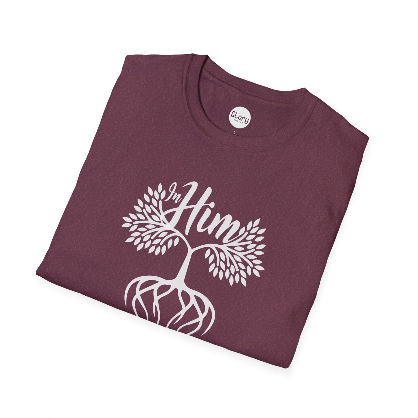 Rooted In Him Unisex Cotton Crew Tee