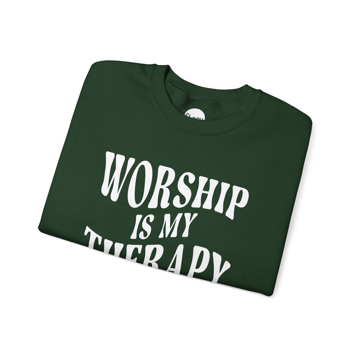 Worship Is My Therapy Unisex Heavy Blend™ Crewneck Sweatshirt