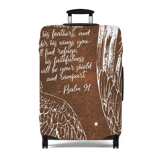 Psalm 91 Wings Luggage Cover