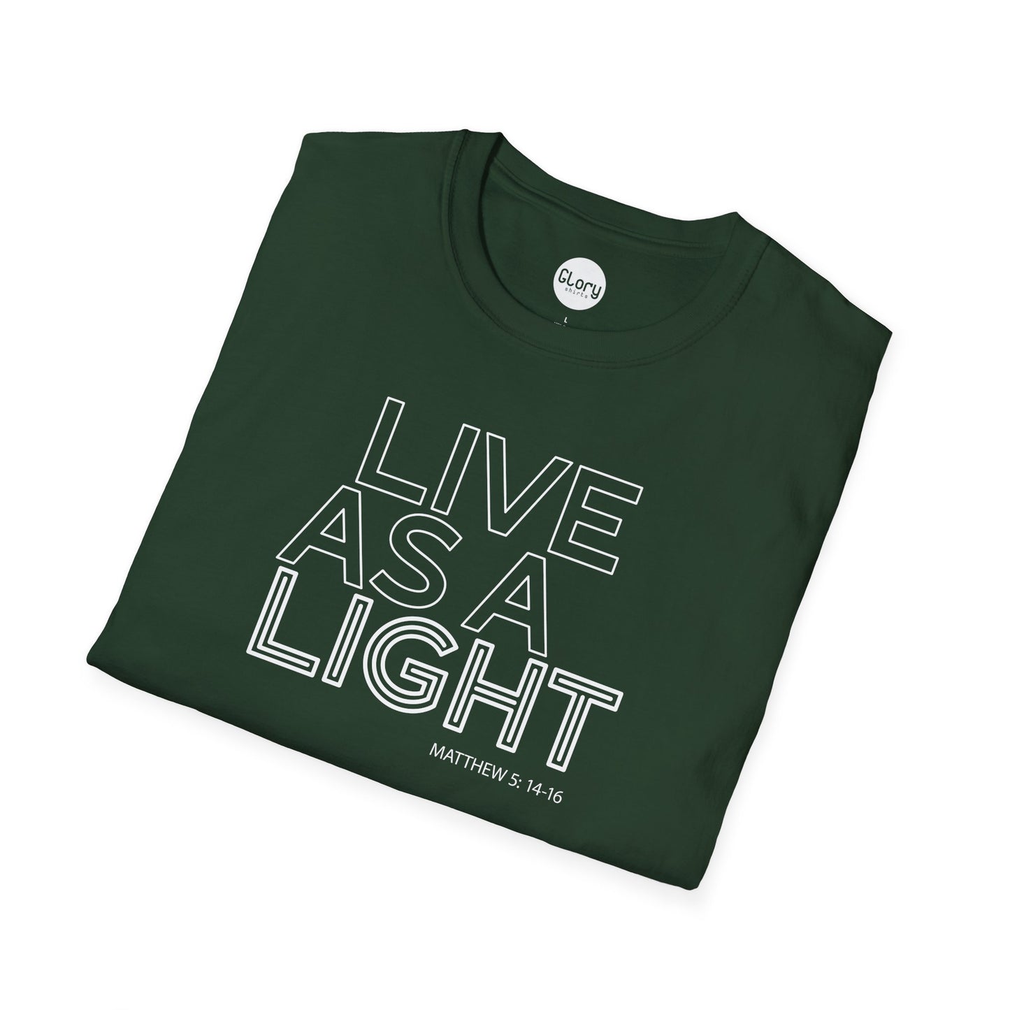 Live as a Light Neon Tri-Blend Tee