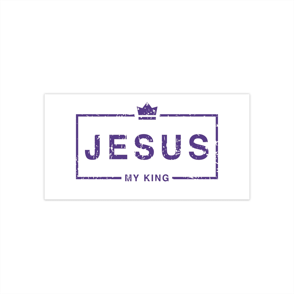 Jesus My King Bumper Sticker
