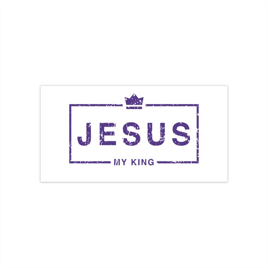 Jesus My King Bumper Sticker