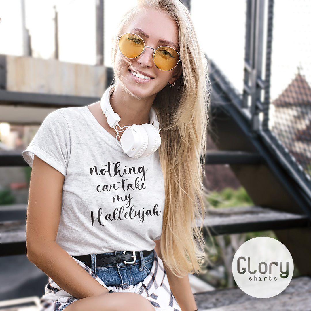 Nothing Can Take My Hallelujah Women's Tri-Blend Tee