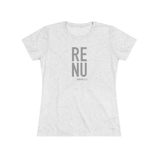 RENU Your Mind Women's Short Sleeve Tri-Blend Tee