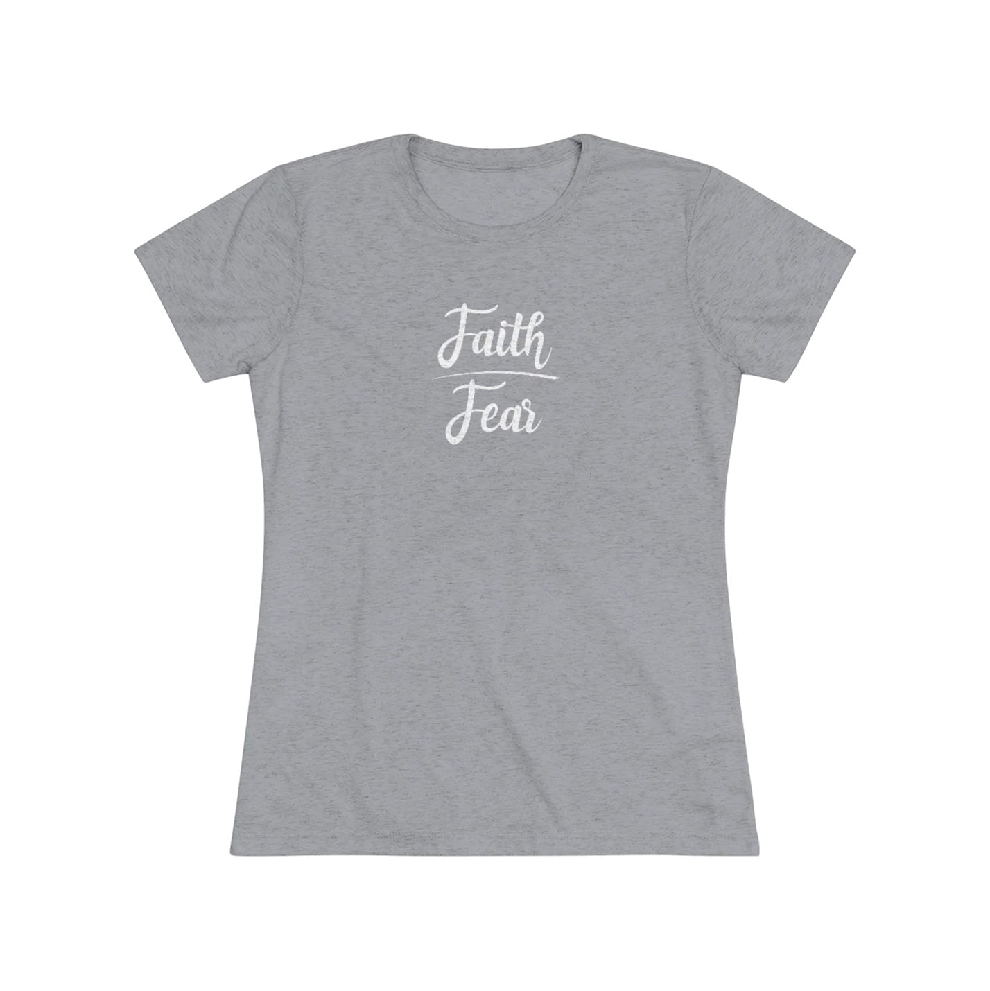 Faith Over Fear Short Sleeve Tri-Blend Tee