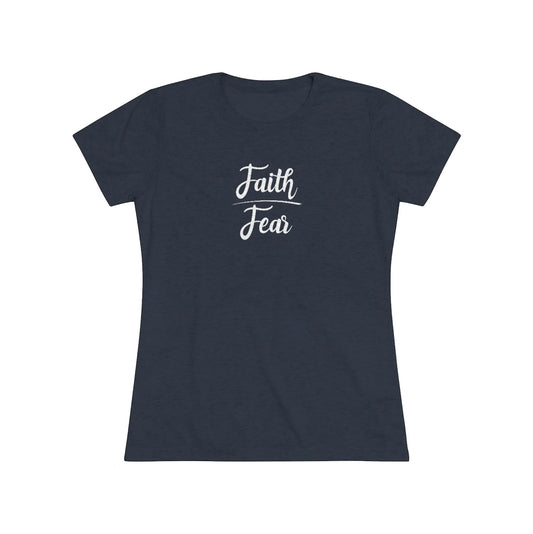 Faith Over Fear Short Sleeve Tri-Blend Tee