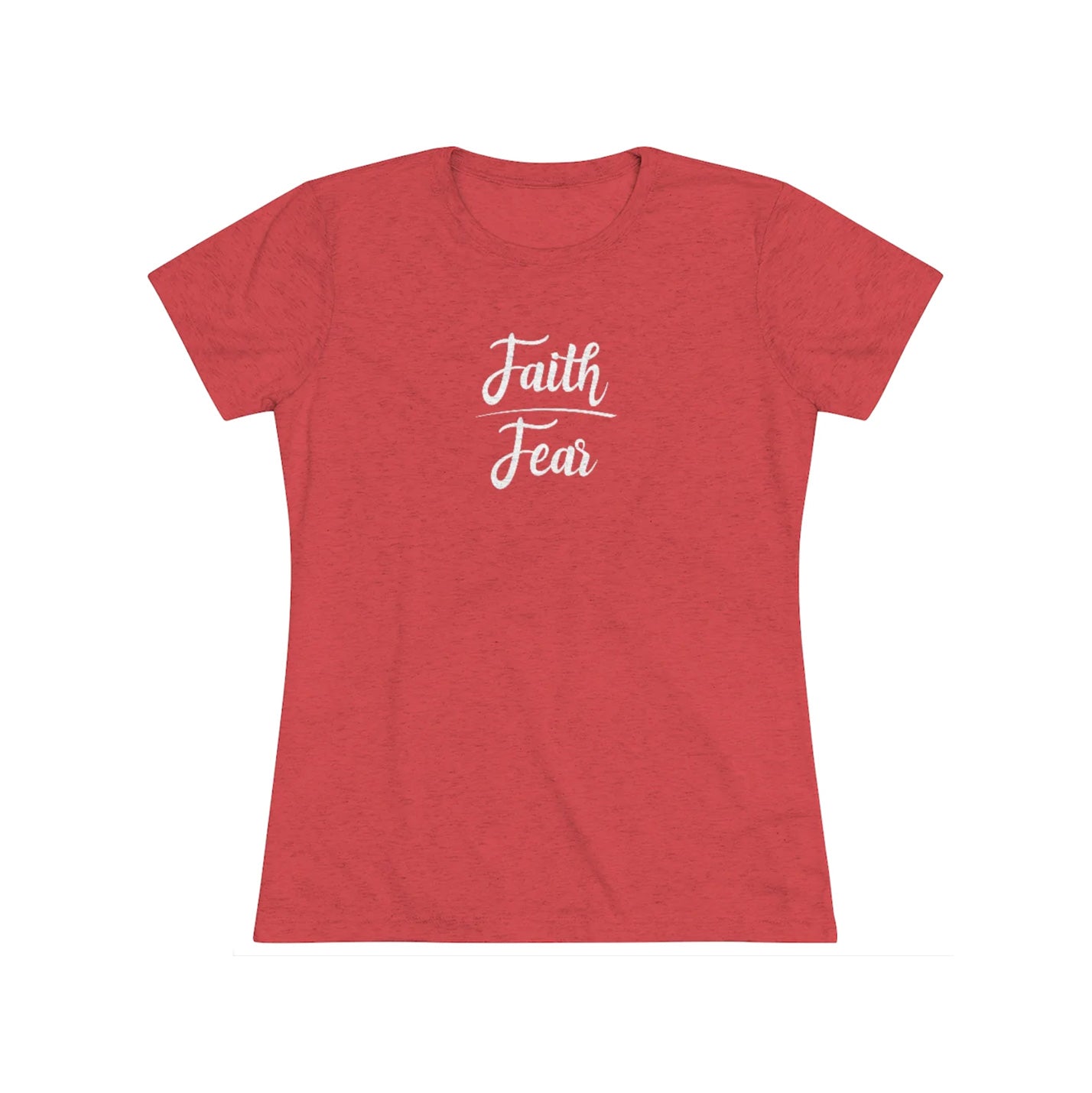 Faith Over Fear Short Sleeve Tri-Blend Tee