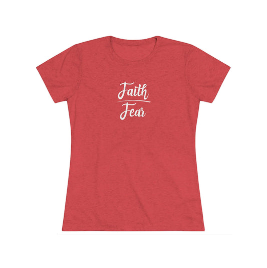 Faith Over Fear Short Sleeve Tri-Blend Tee