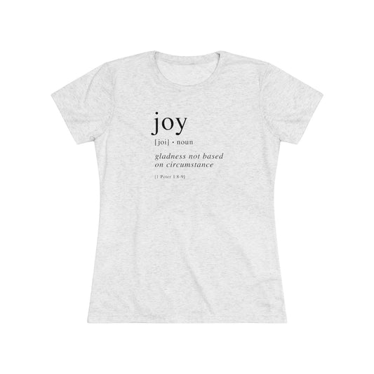 Joy women's Tri-Blend Tee