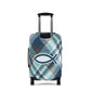 Fight Good Fight Luggage Cover - Plaid theme