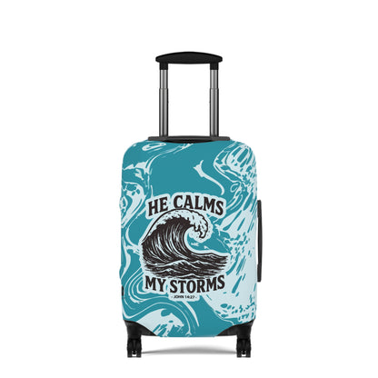 Calmed Storms Luggage Cover - Ocean theme