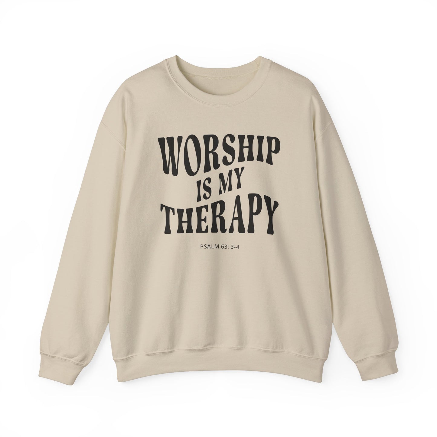 Worship Is My Therapy Unisex Heavy Blend™ Crewneck Sweatshirt