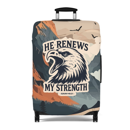 Fire Eagle Luggage Cover - Mountain peak theme