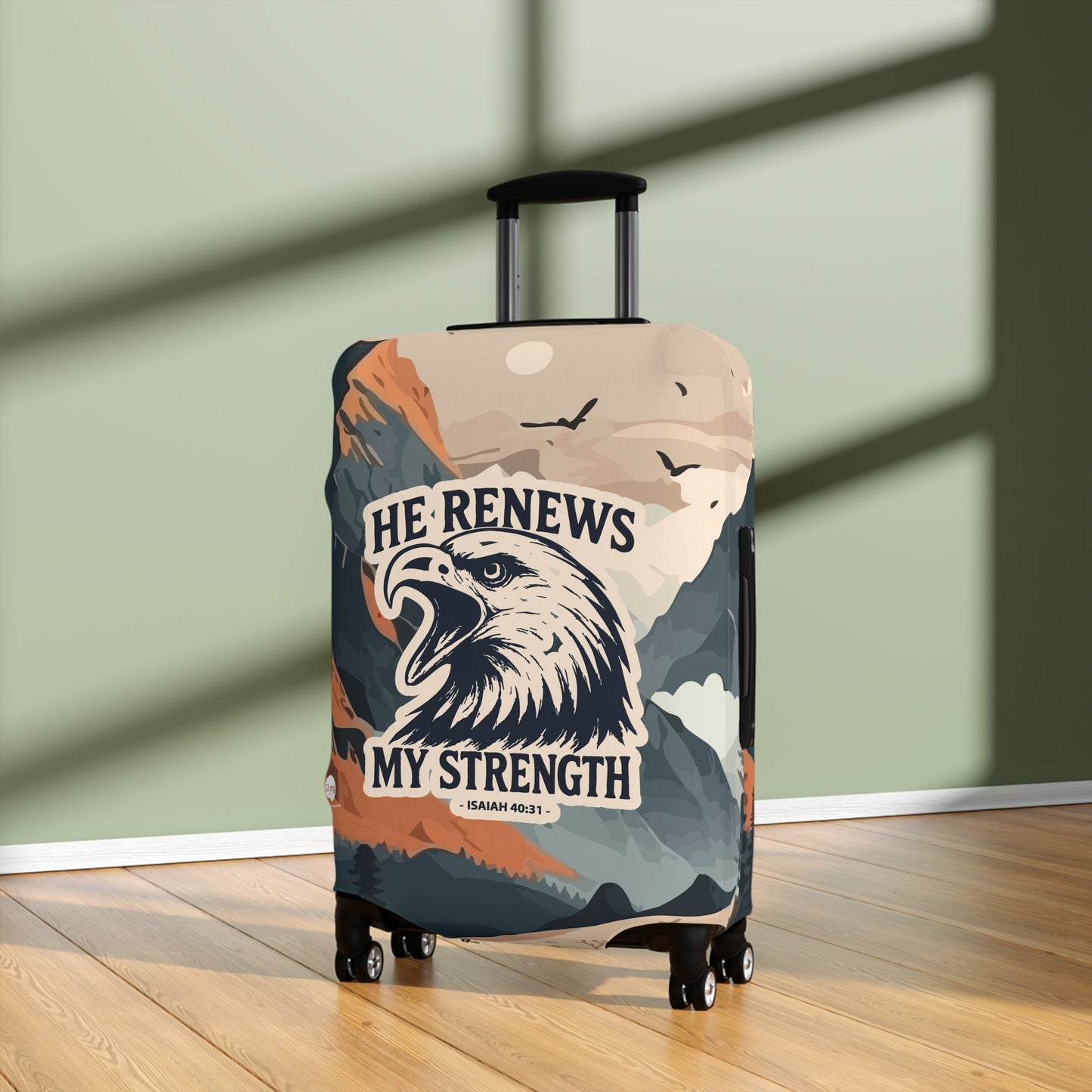 Fire Eagle Luggage Cover - Mountain peak theme