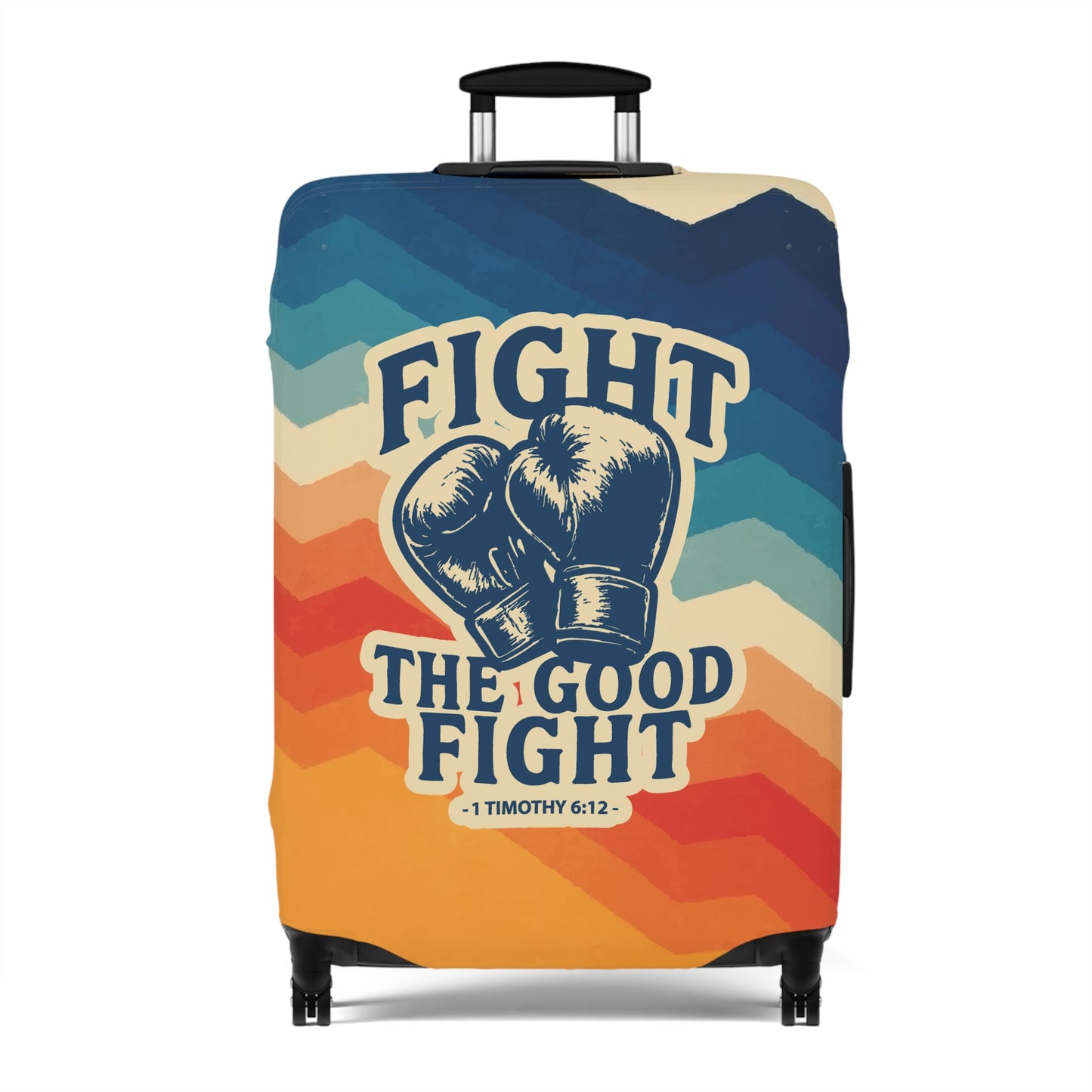 Fight Good Fight Luggage Cover - Retro