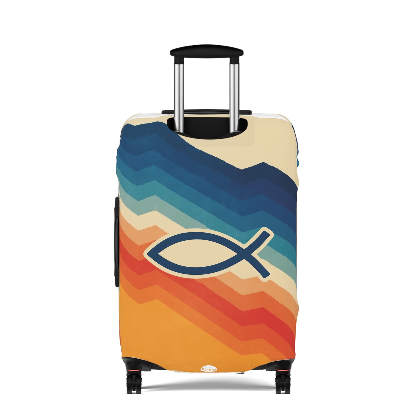 Fight Good Fight Luggage Cover - Retro