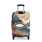 Fire Eagle Luggage Cover - Mountain peak theme
