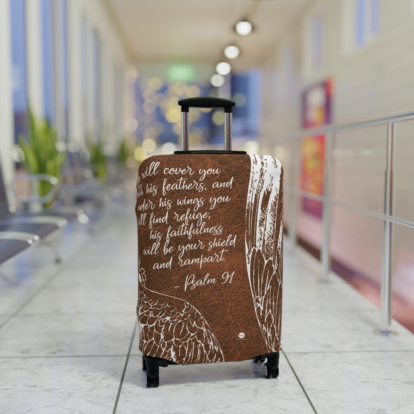 Psalm 91 Wings Luggage Cover