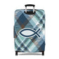 Fight Good Fight Luggage Cover - Plaid theme
