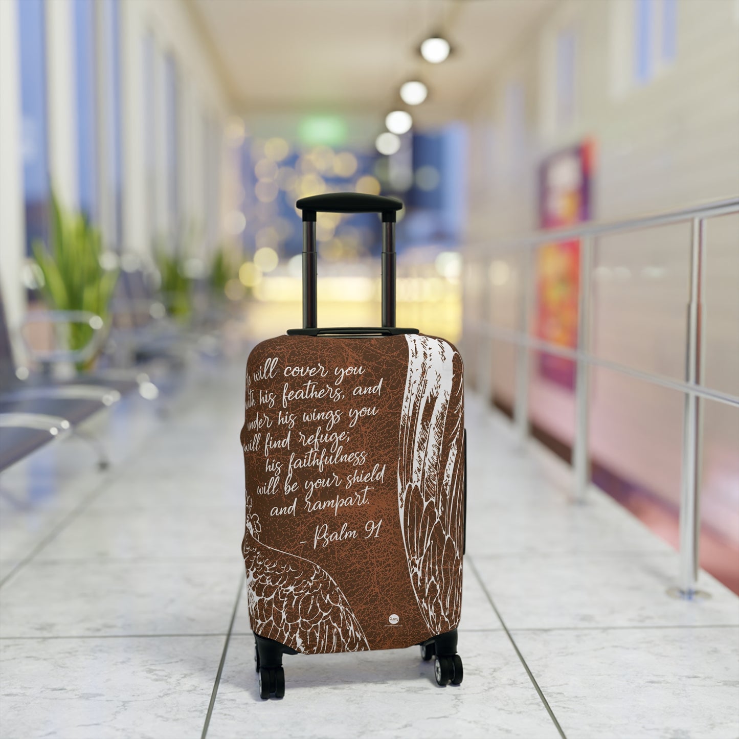 Psalm 91 Wings Luggage Cover