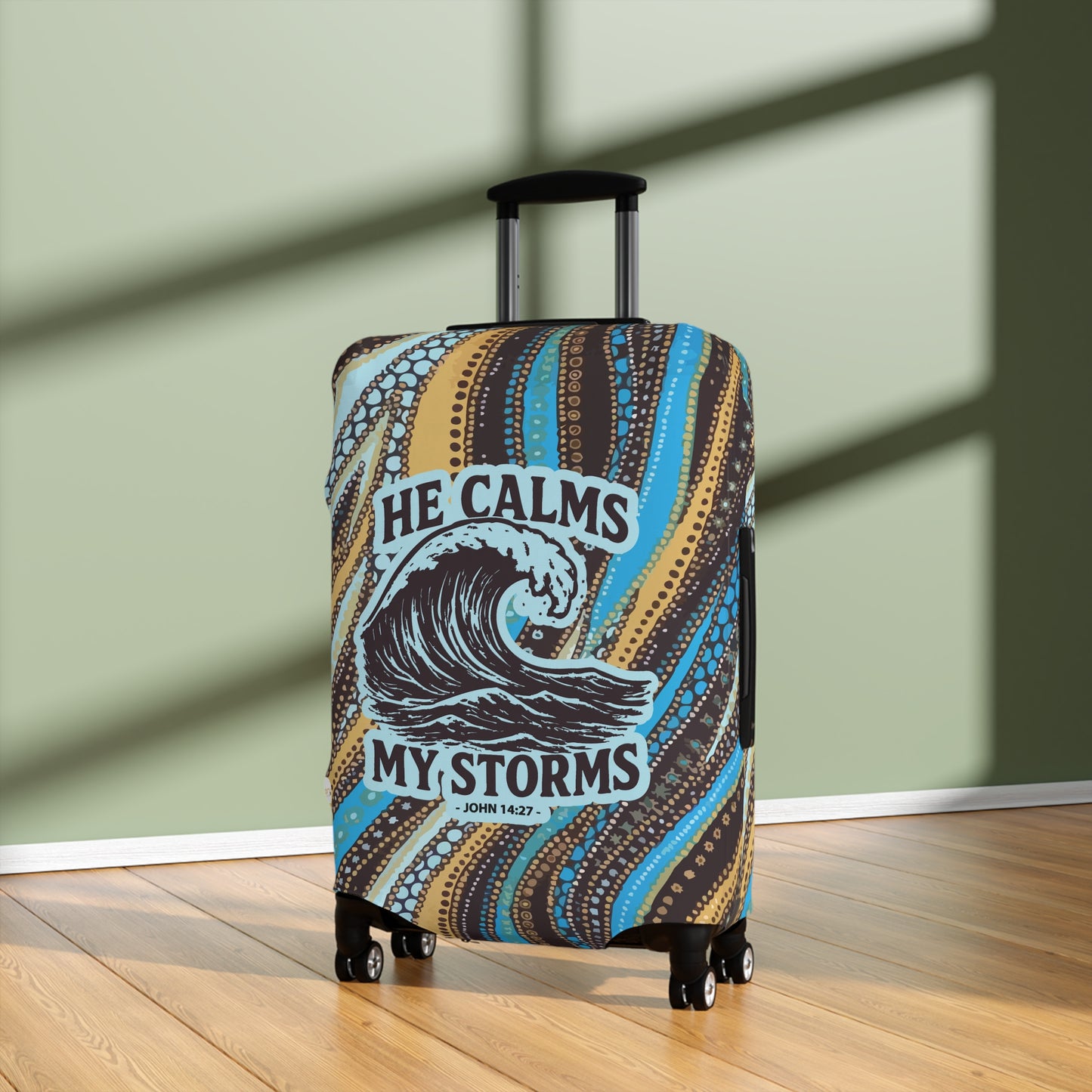 Calmed Storms Luggage Cover - Seashore theme