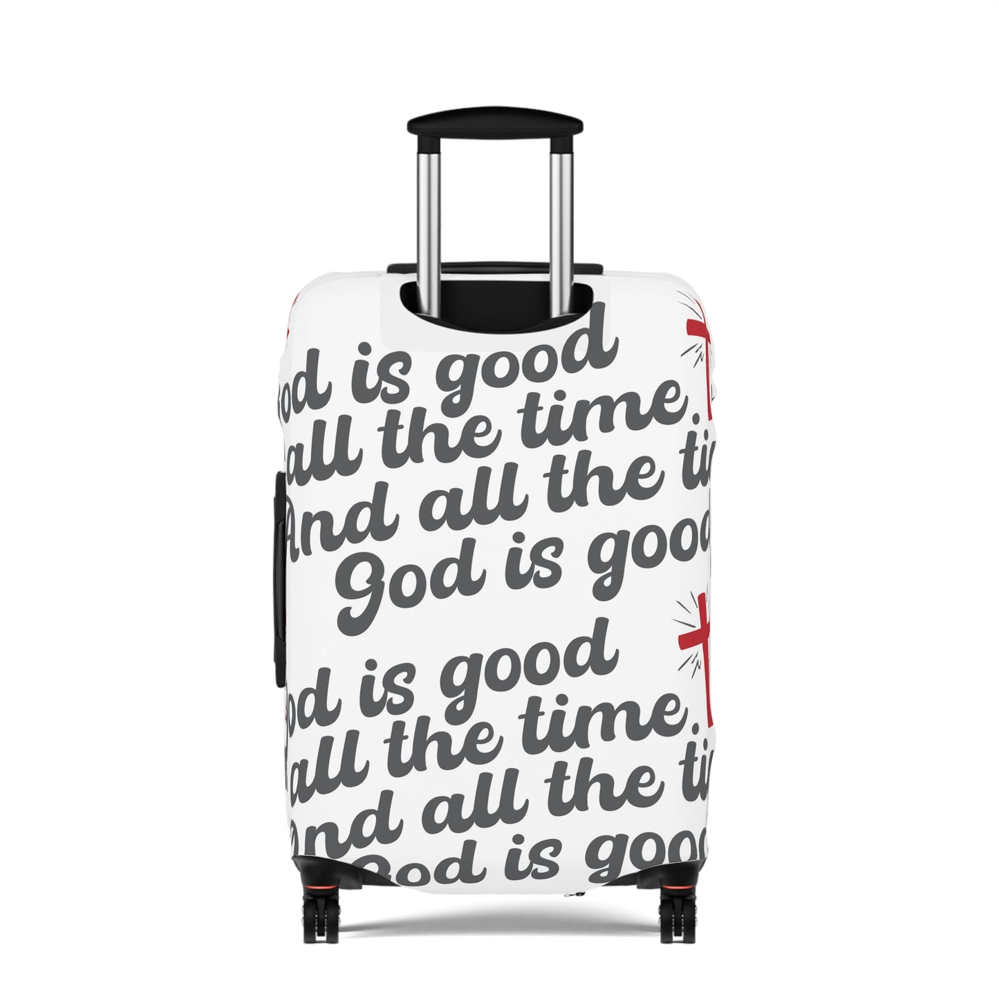 God is Good Luggage Cover-white