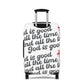 God is Good Luggage Cover-white