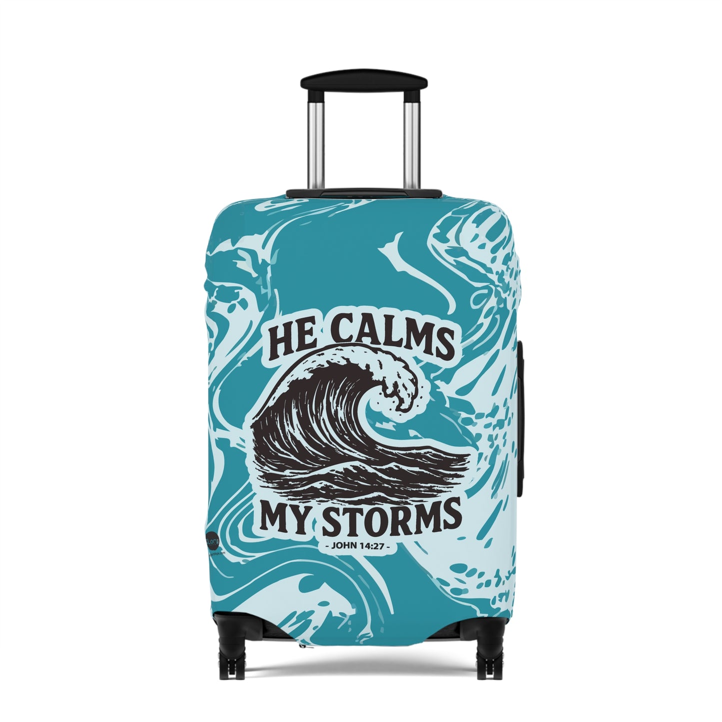 Calmed Storms Luggage Cover - Ocean theme