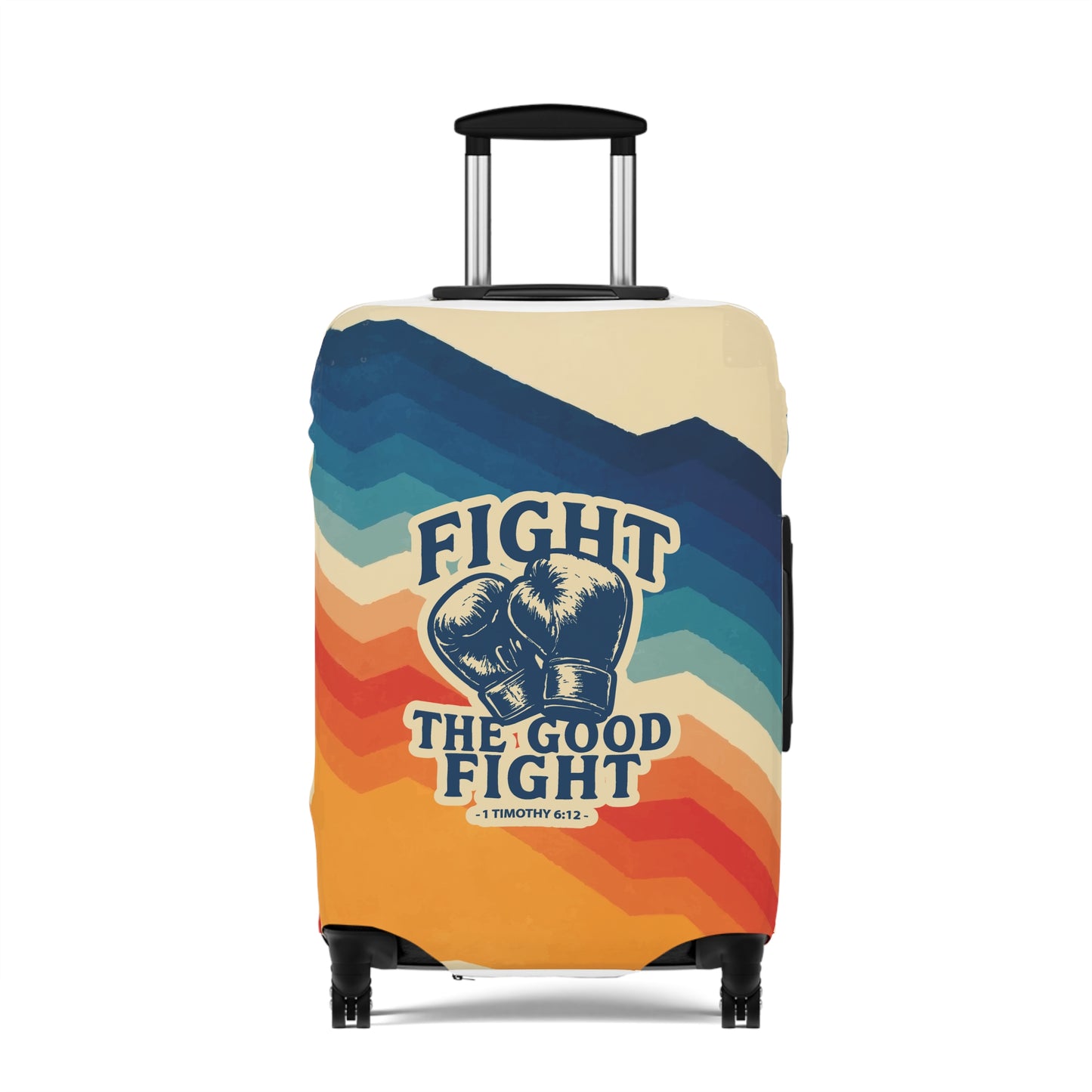 Fight Good Fight Luggage Cover - Retro