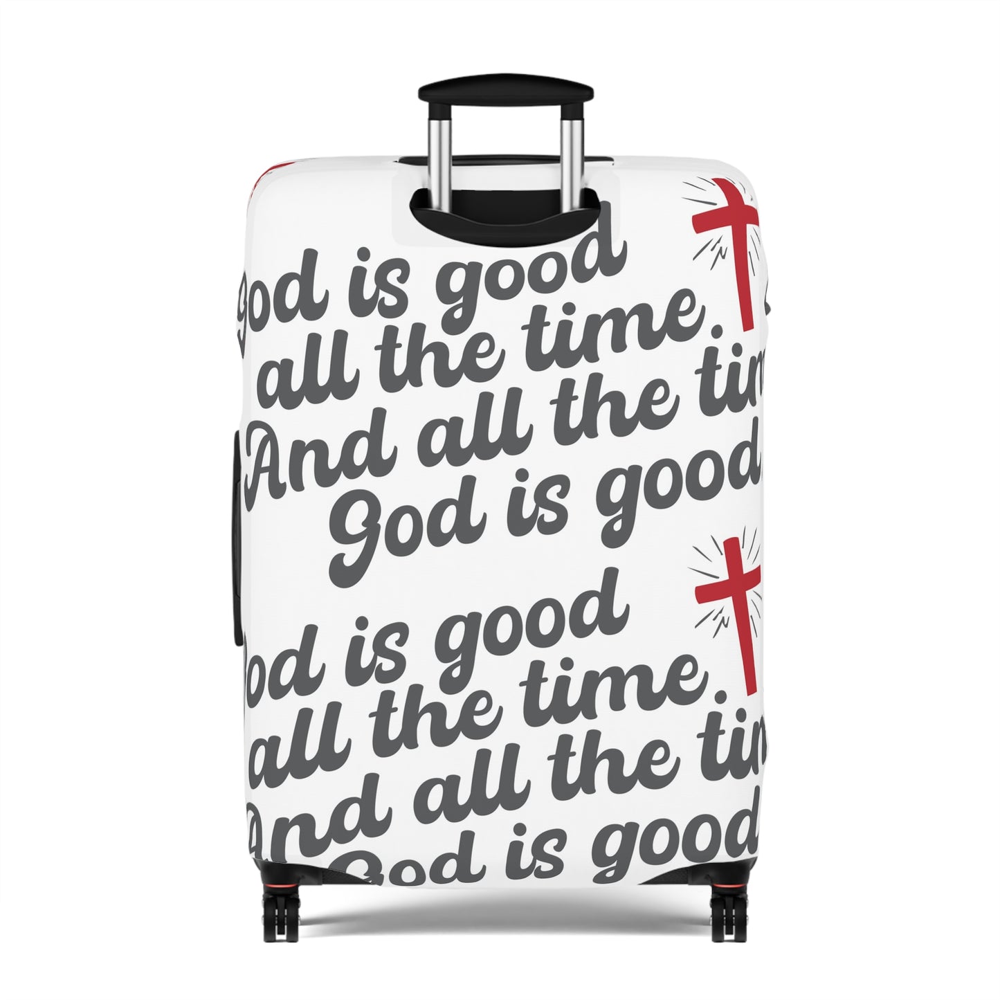 God is Good Luggage Cover-white