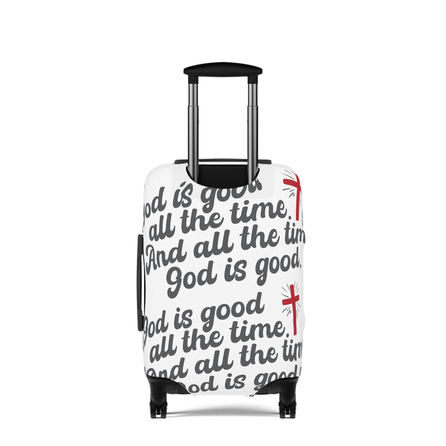 God is Good Luggage Cover-white