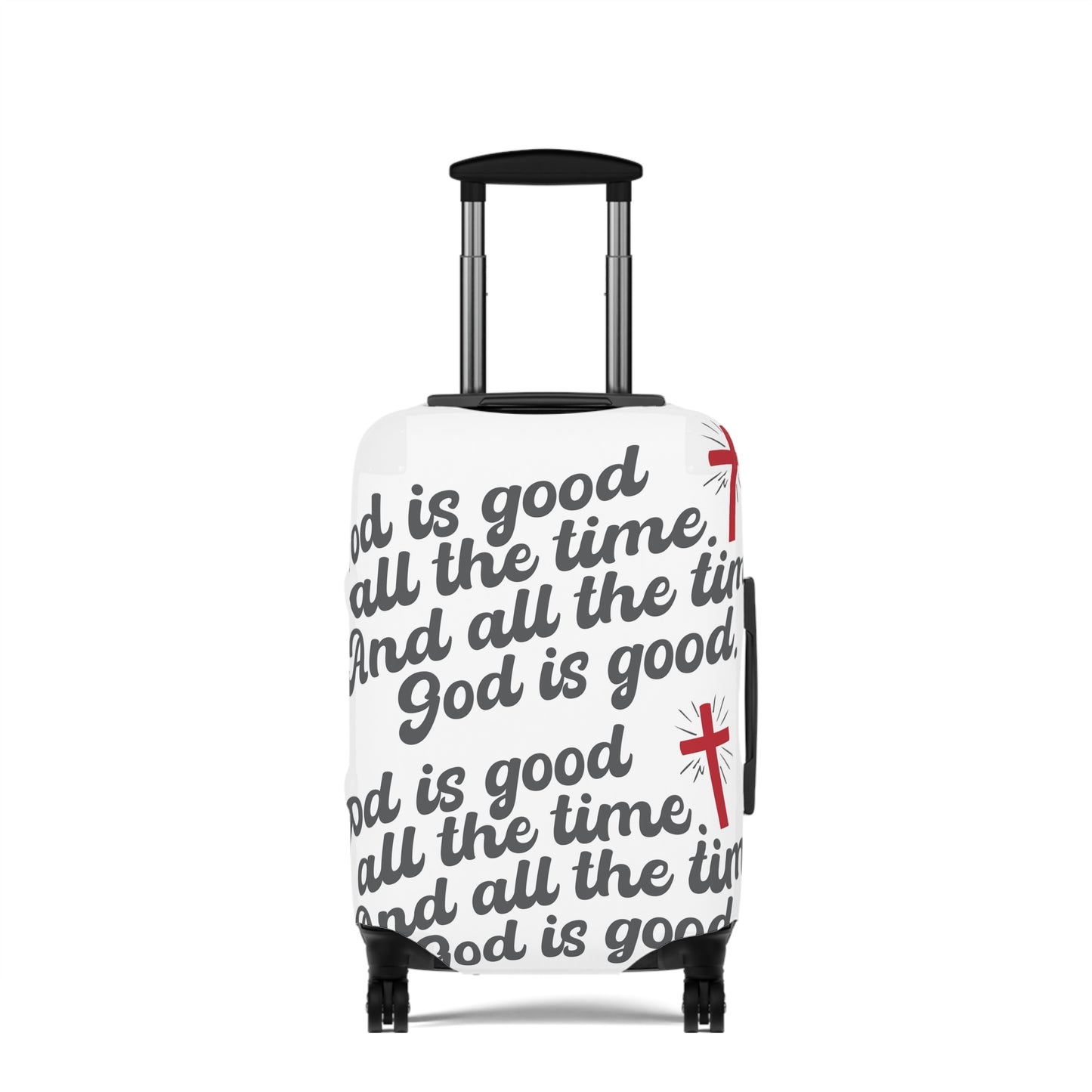 God is Good Luggage Cover-white