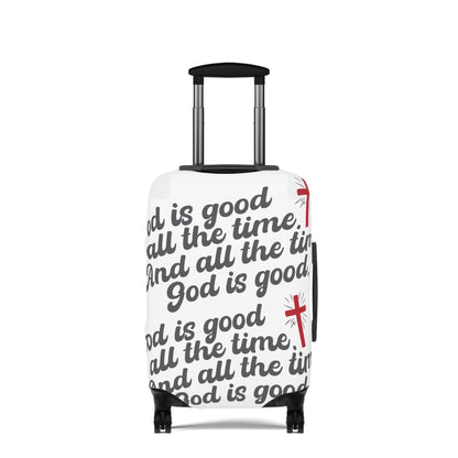 God is Good Luggage Cover-white