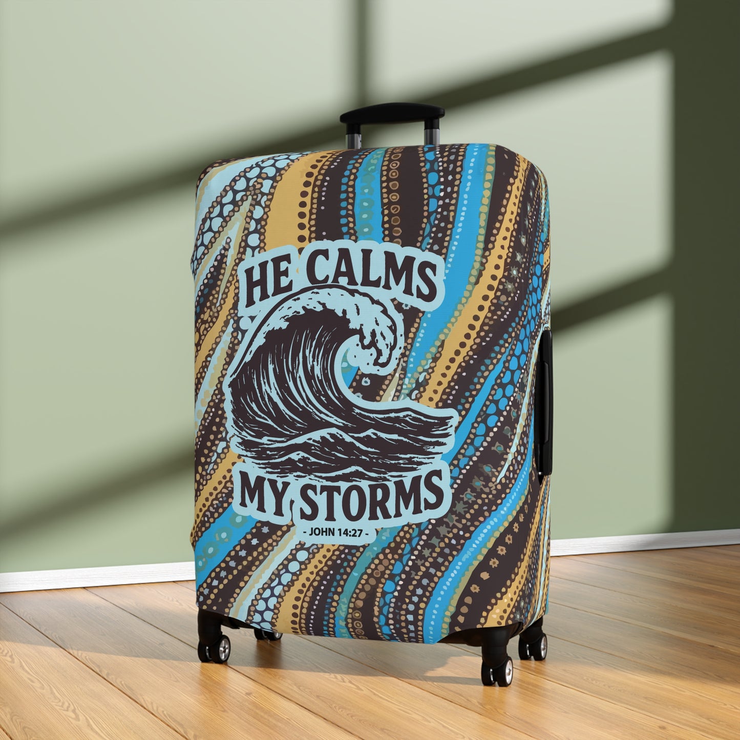 Calmed Storms Luggage Cover - Seashore theme