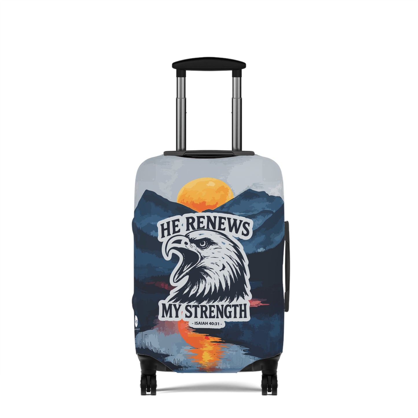 Fire Eagle Luggage Cover - Mountain sunset theme