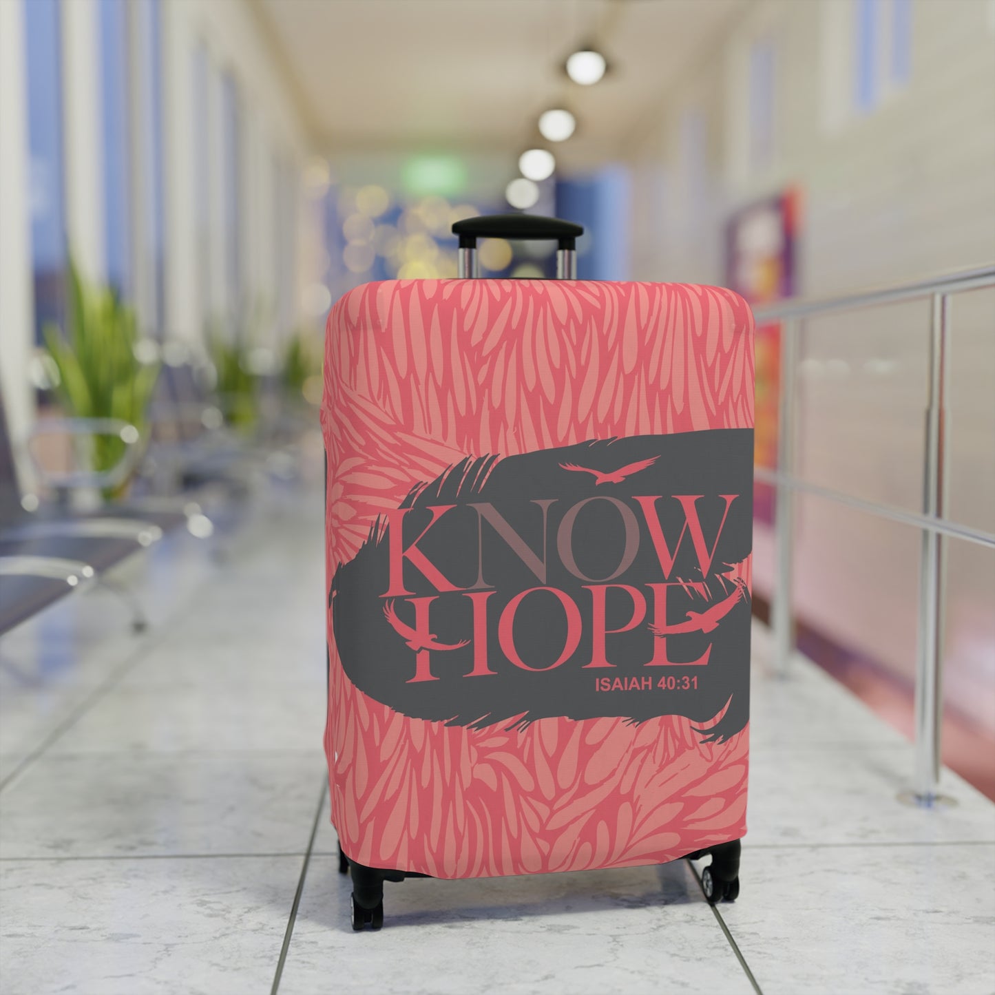 Know Hope Luggage Cover