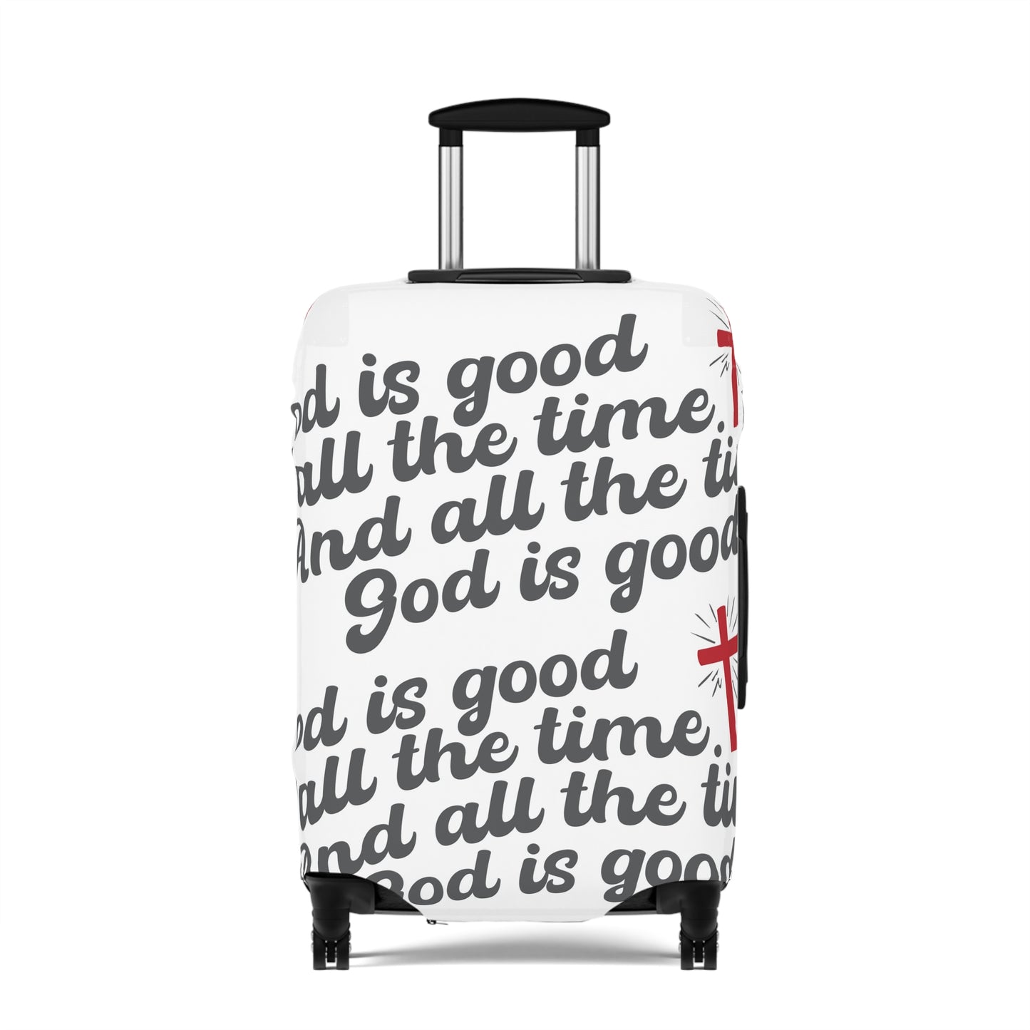 God is Good Luggage Cover-white