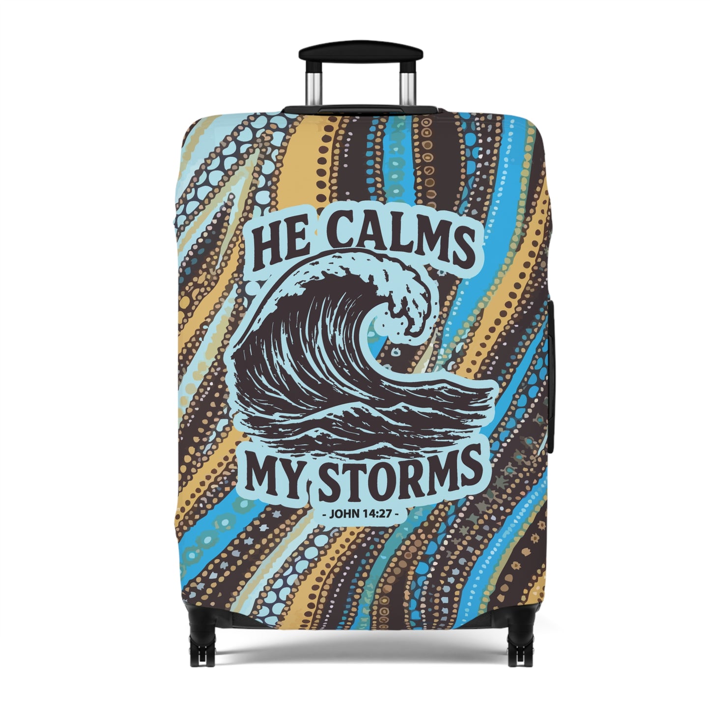 Calmed Storms Luggage Cover - Seashore theme