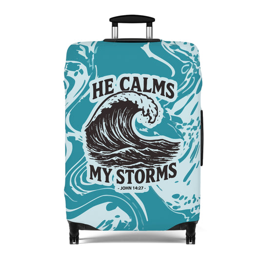 Calmed Storms Luggage Cover - Ocean theme